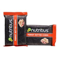 Nutritius Peanut Butter Chikki - 120g (Pack of 6)
